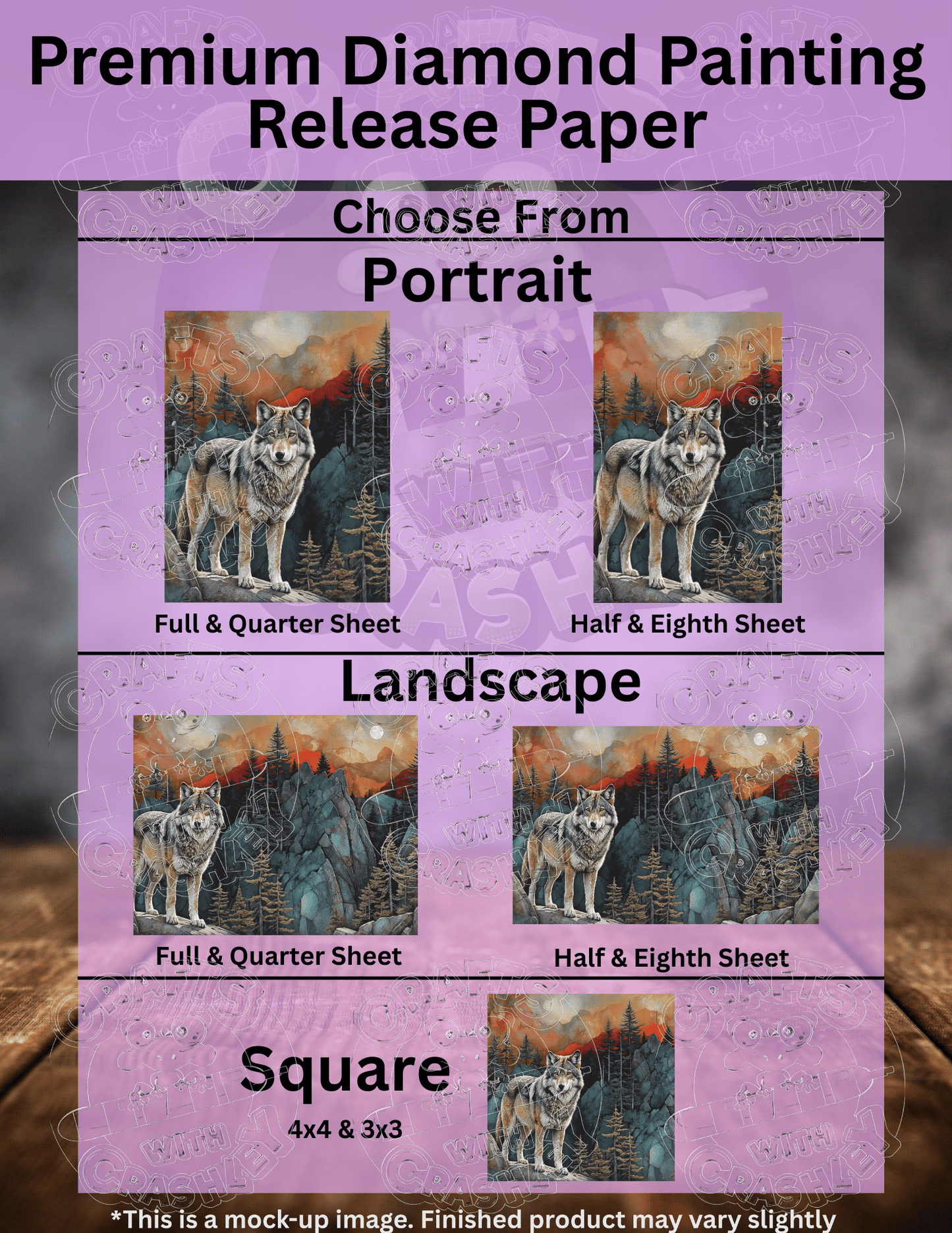 "The Way of the Wolf" by ©Peggy Collins Premium Accessories for Diamond Painting