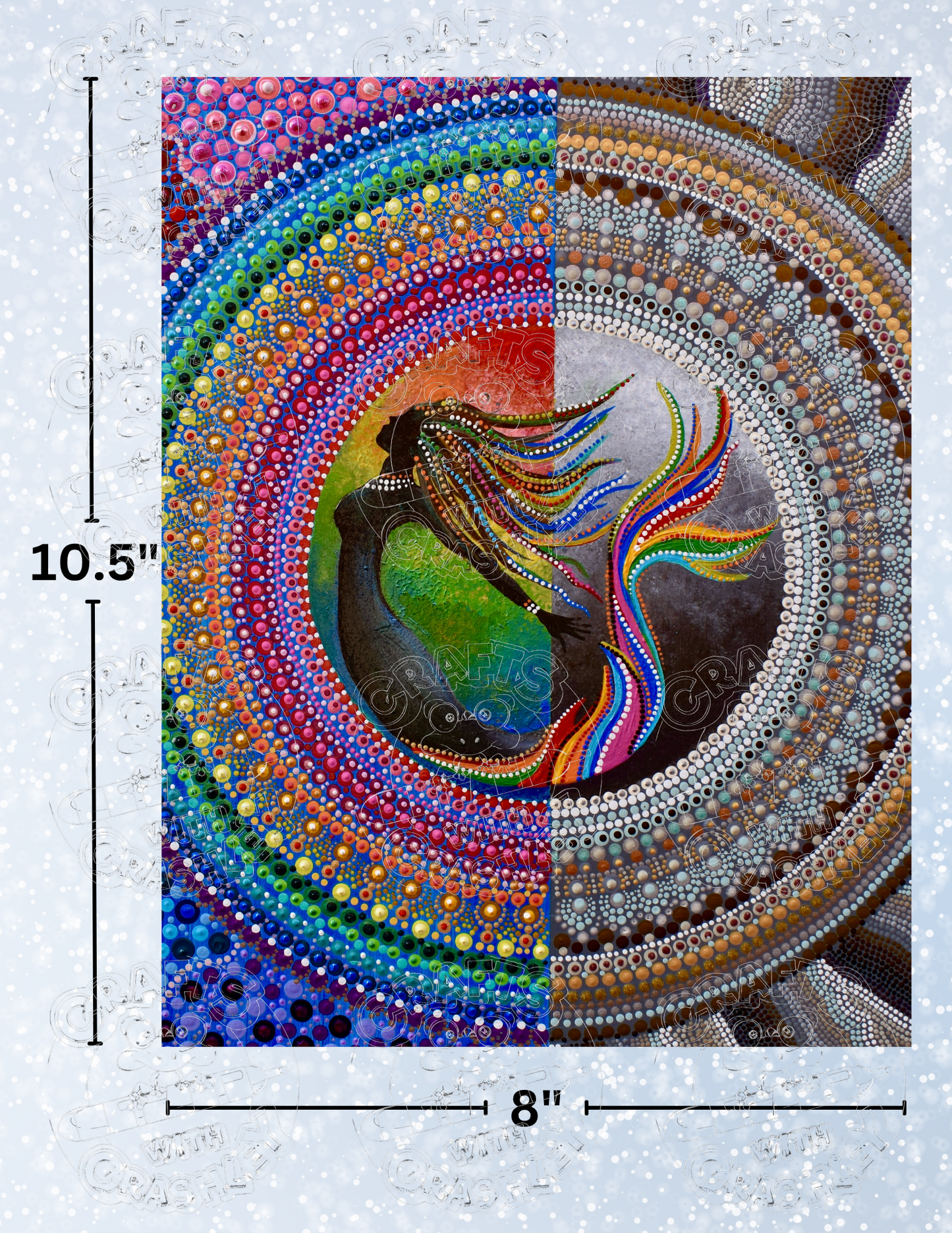 "Sirene" by ©Deborah Malcolm Premium Decorative Release Papers for Diamond Painting