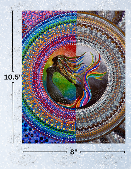 "Sirene" by ©Deborah Malcolm Premium Decorative Release Papers for Diamond Painting