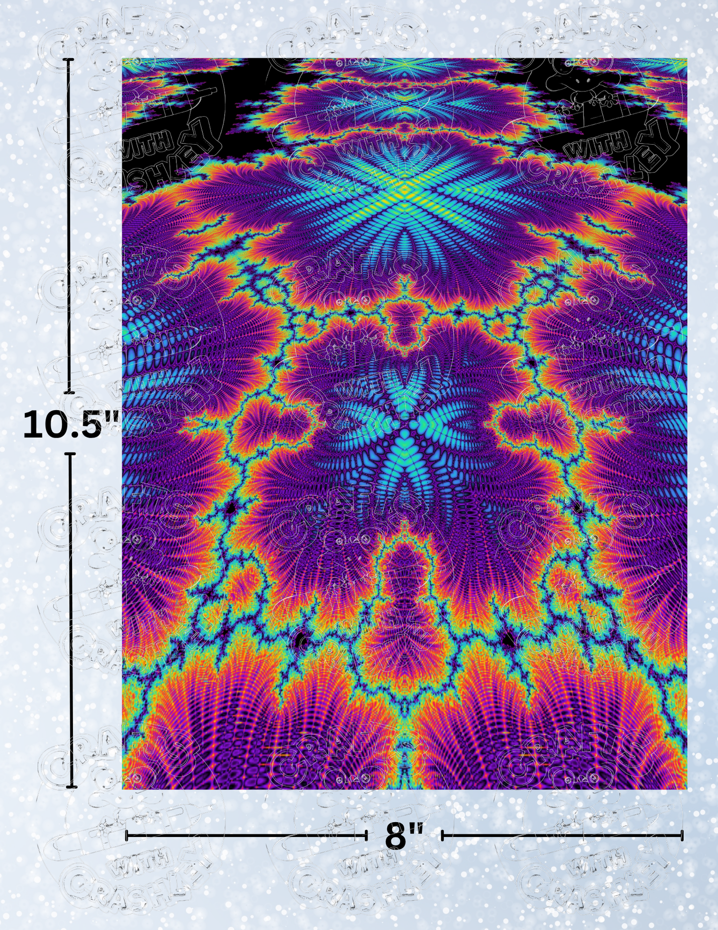 "Psychedelic Plane" by ©Becca Tindol Premium Decorative Release Papers for Diamond Painting