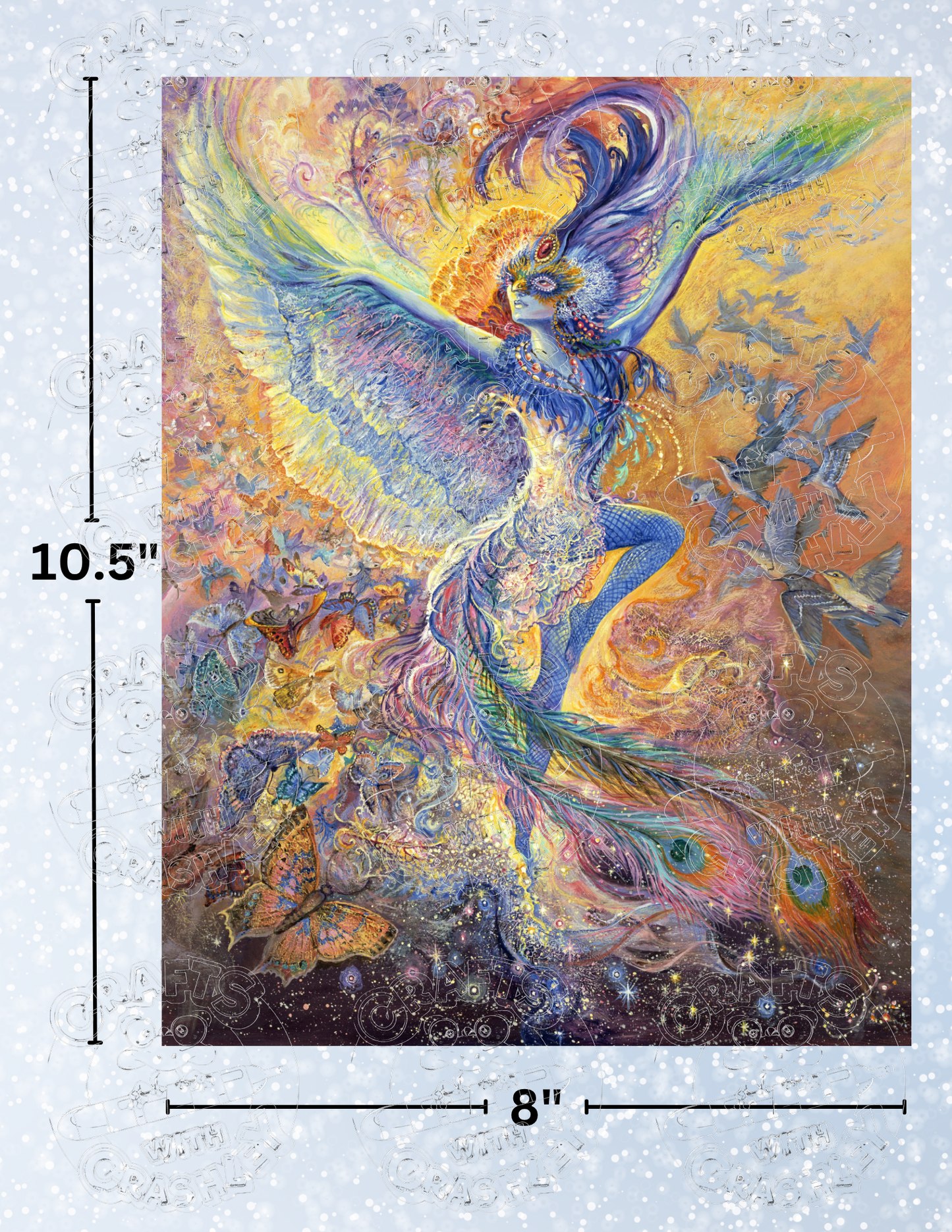 "Blue Bird" by ©Josephine Wall Premium Decorative Release Papers for Diamond Painting