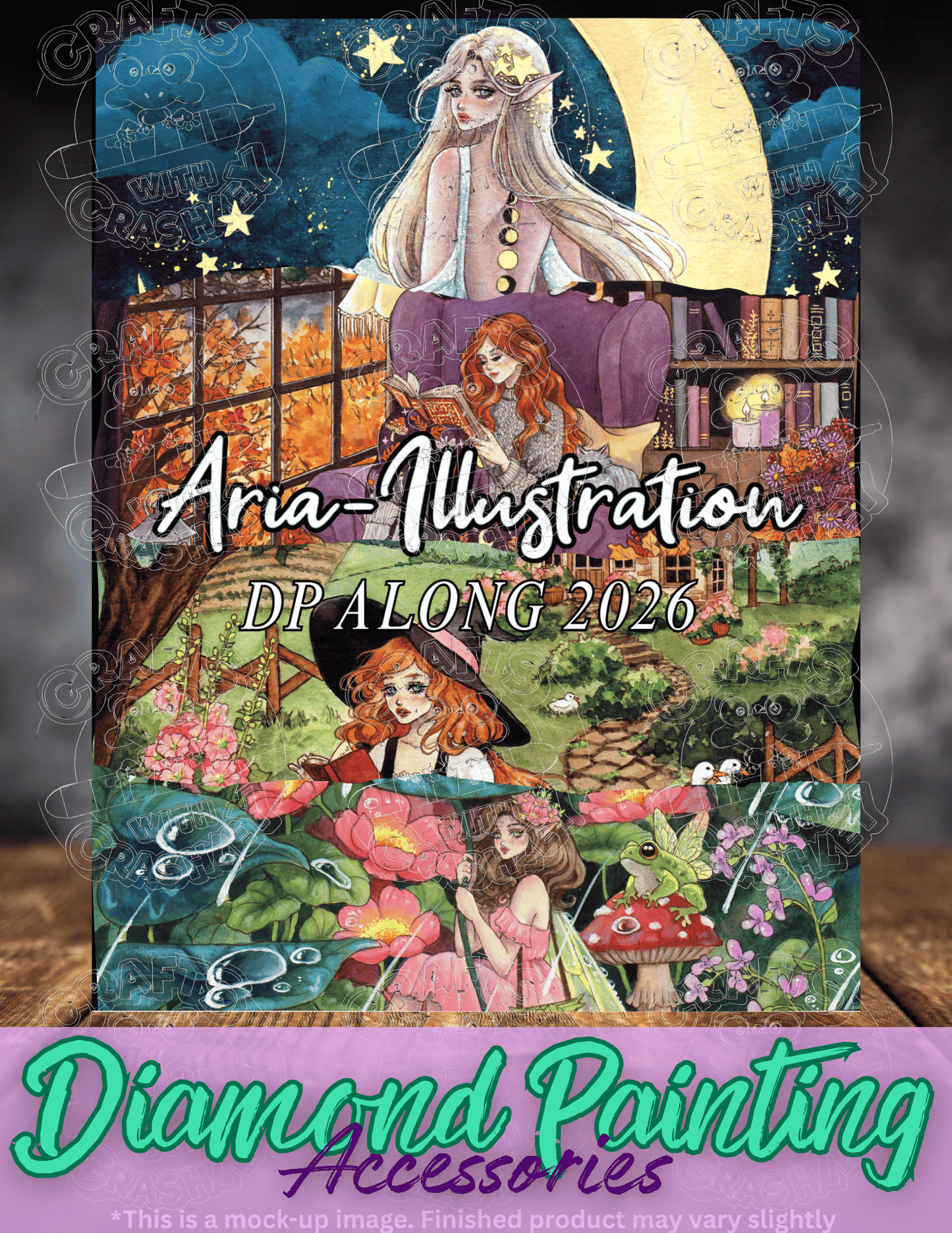 "Aria Illustration DP Along 2026" by ©Aria Illustration Premium Accessories for Diamond Painting