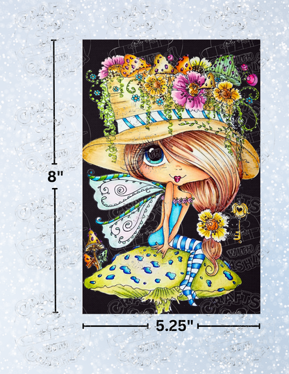 "Mushroom Fairy Bestie" by ©Sherri Baldy Decorative Diamond Painting Release Papers