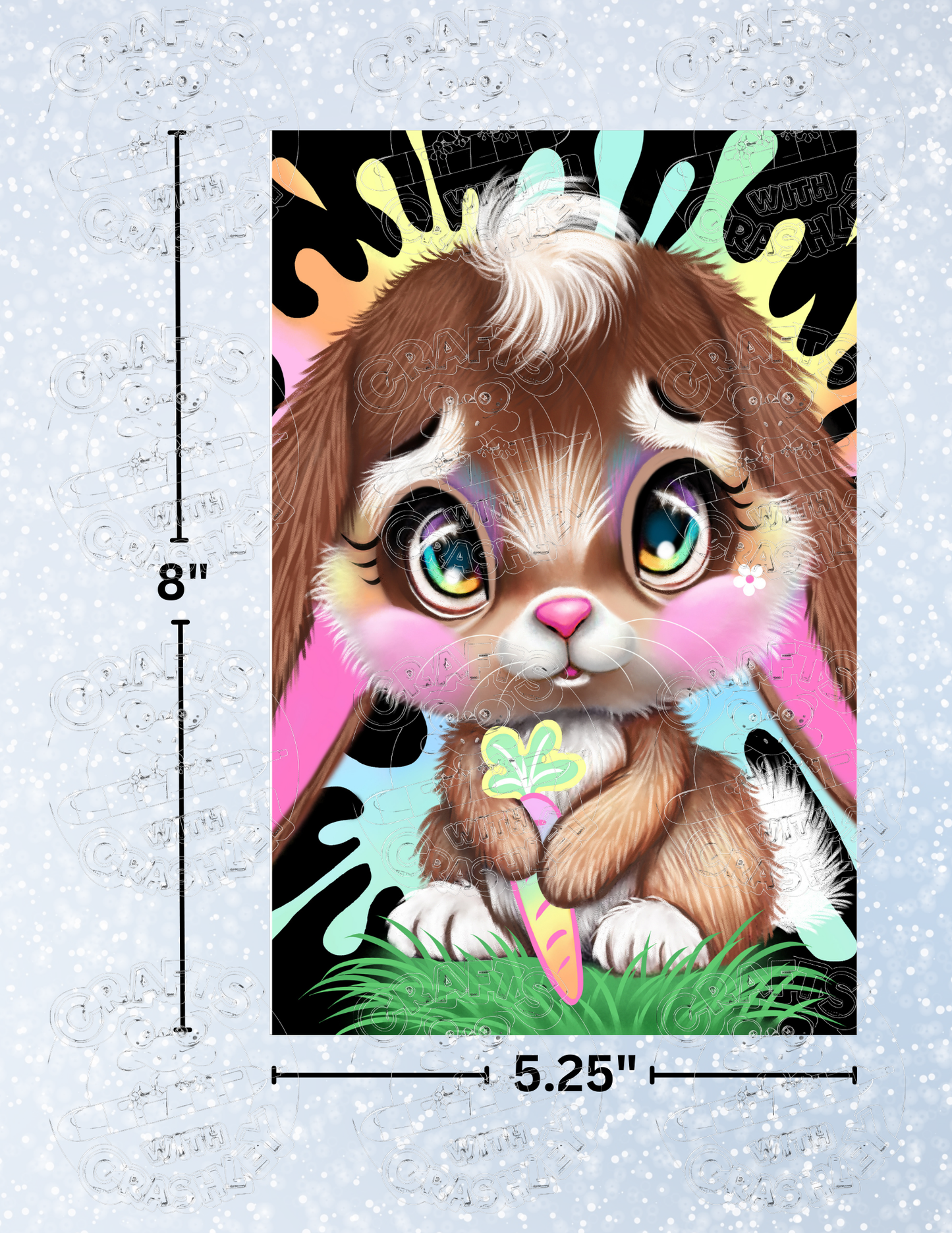 "Lil Bunny" by ©Sheena Pike Decorative Diamond Painting Release Papers