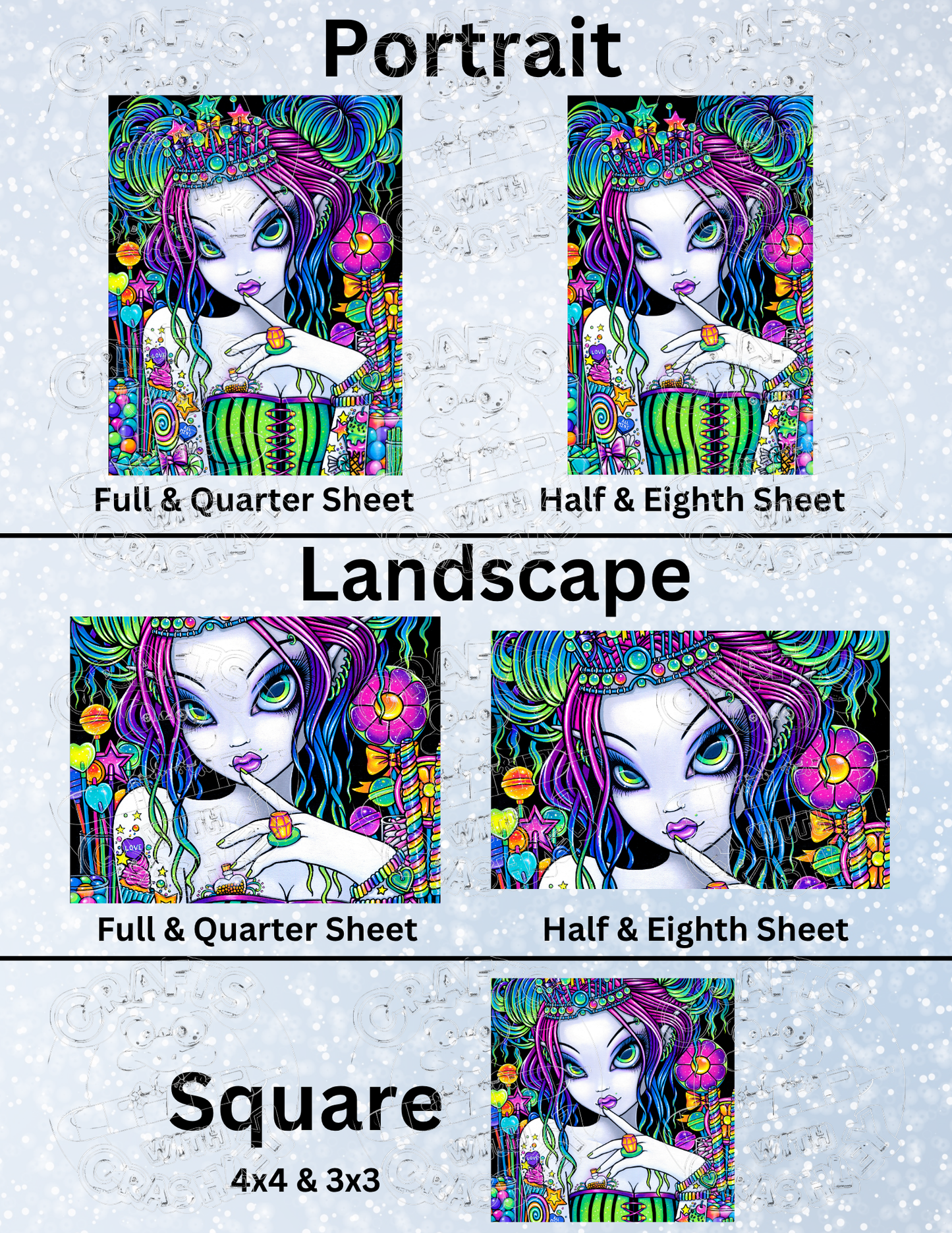 "Sweettooth" by ©Myka Jelina Premium Decorative Release Papers for Diamond Painting