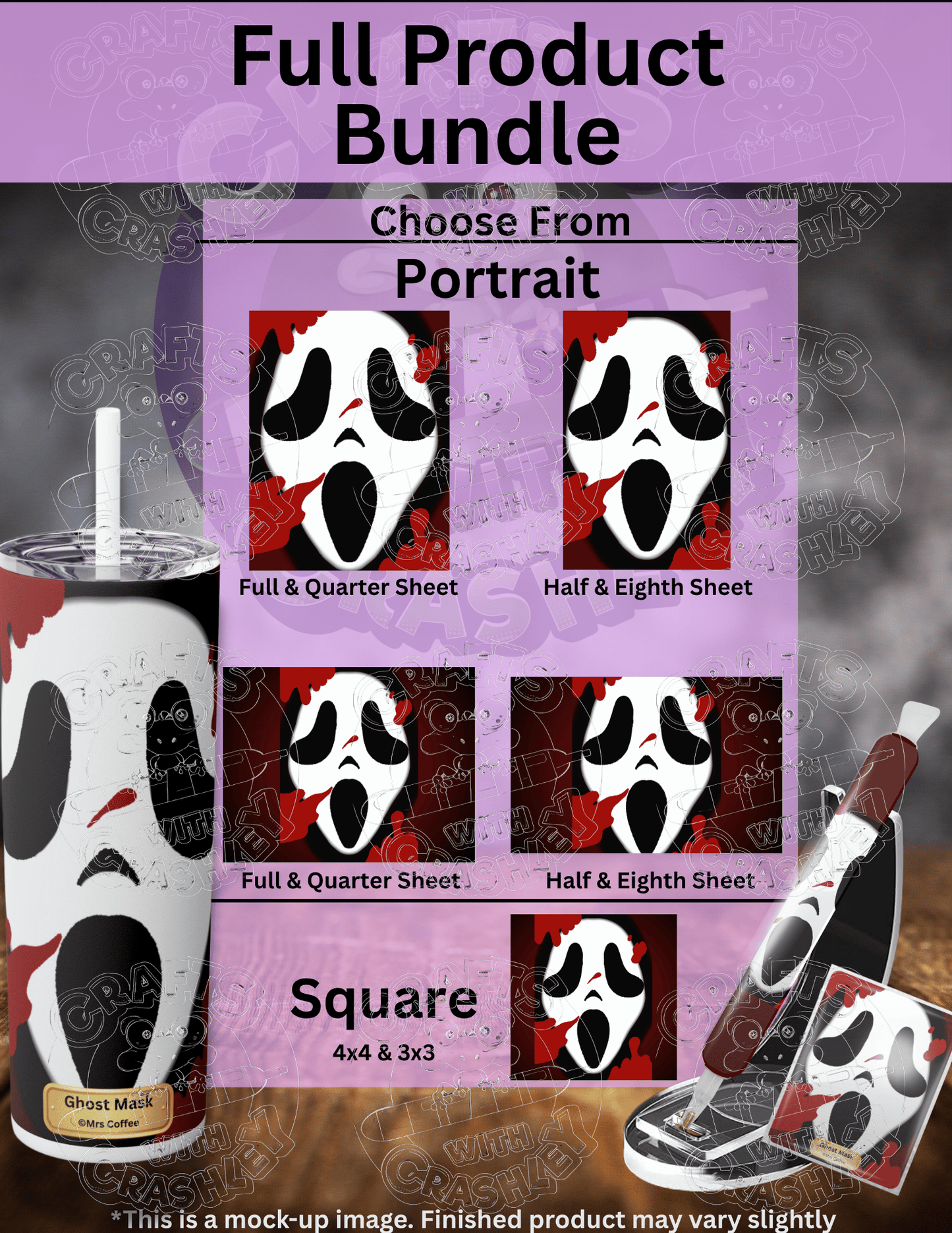 "Ghost Mask" by ©Mrs Coffee Premium Accessories for Diamond Painting