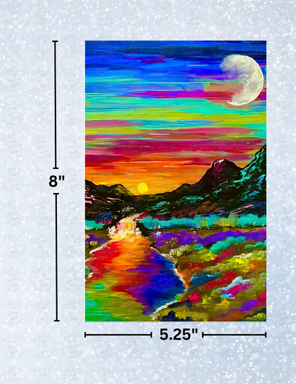 "Stream of Beauty" by ©Deborah Malcolm Decorative Diamond Painting Release Papers