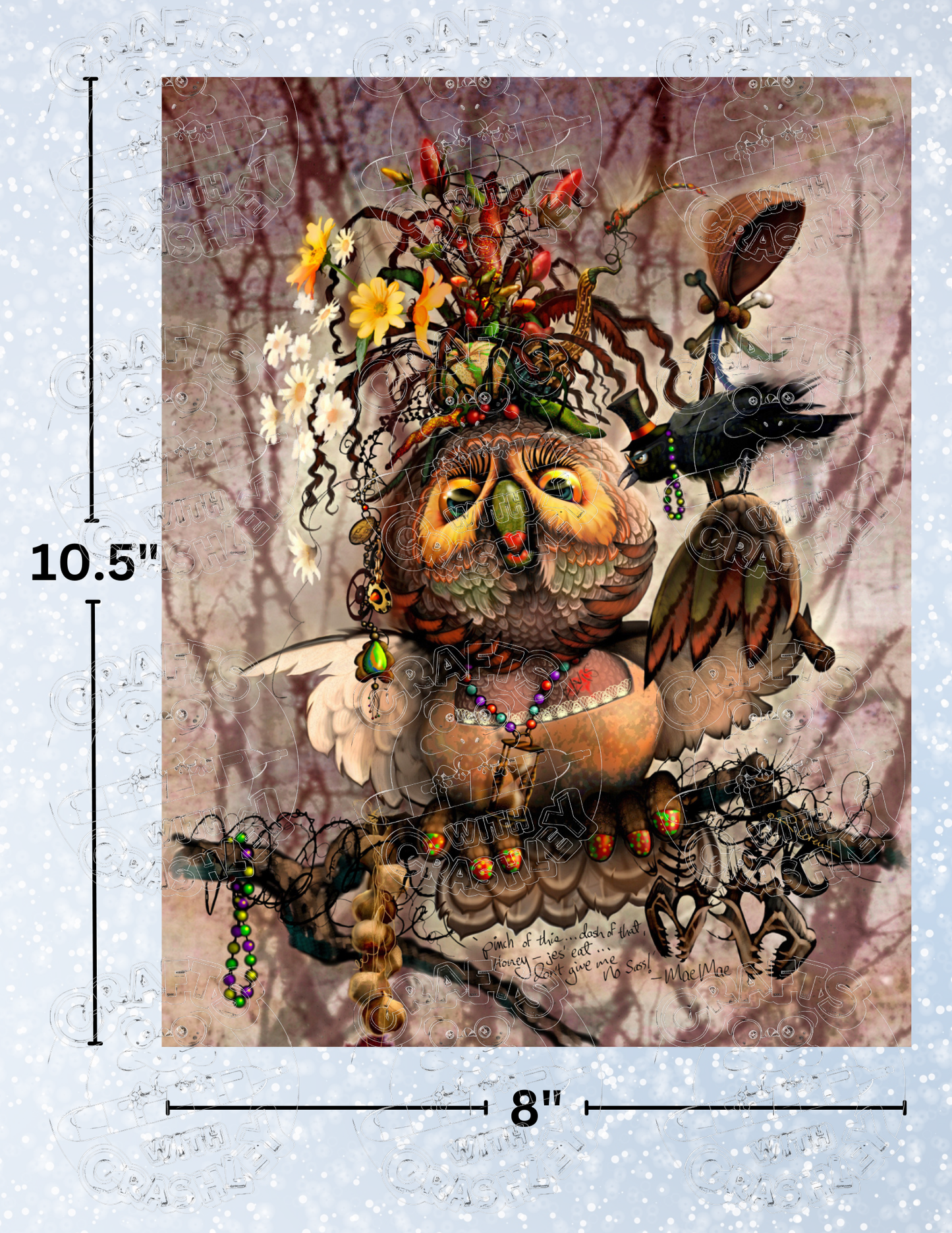 "Mae Mae" by ©Richard Lorenz Premium Decorative Release Papers for Diamond Painting