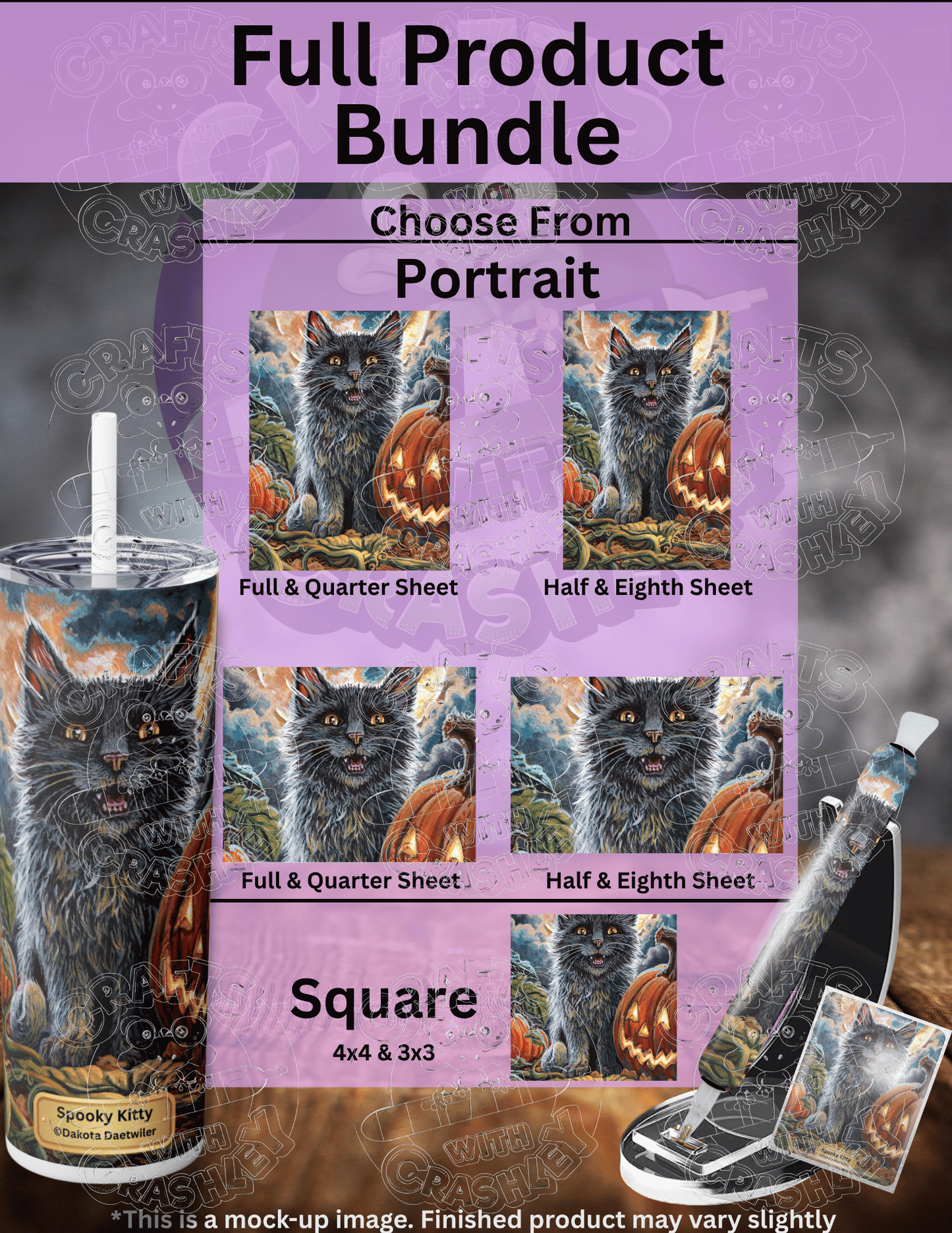 "Spooky Kitty" by ©Dakota Daetwiler Premium Accessories for Diamond Painting