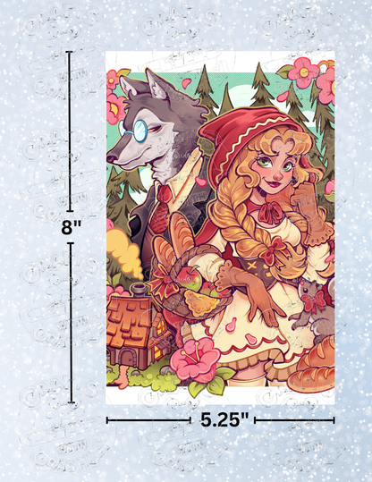 "Little Red Braids" by ©Mrs Butter D Decorative Diamond Painting Release Papers