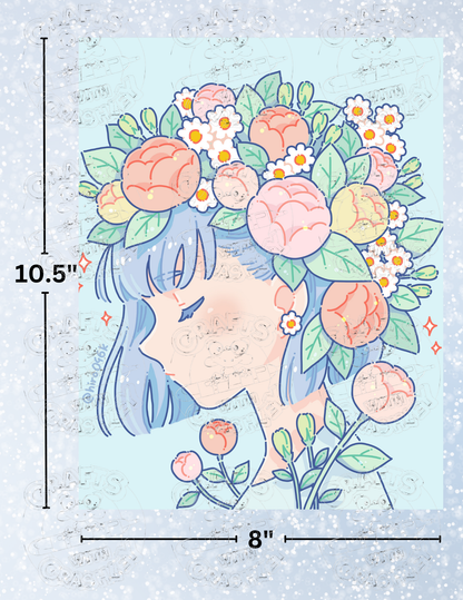 "Flowers" by ©Hiroko Hashimoto Premium Decorative Release Papers for Diamond Painting