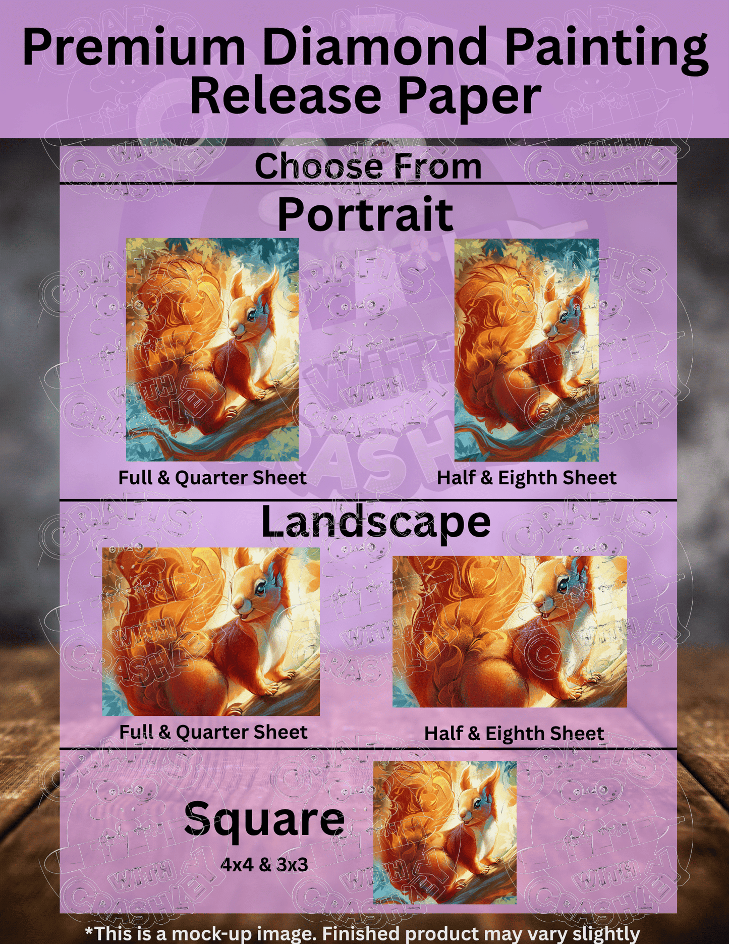 "Sunbeam the Squirrel" by ©Puffygator Premium Accessories for Diamond Painting