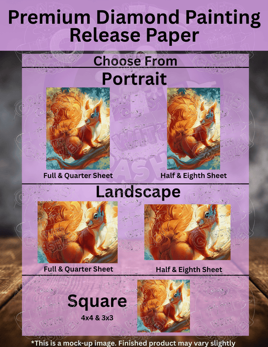 "Sunbeam the Squirrel" by ©Puffygator Premium Accessories for Diamond Painting