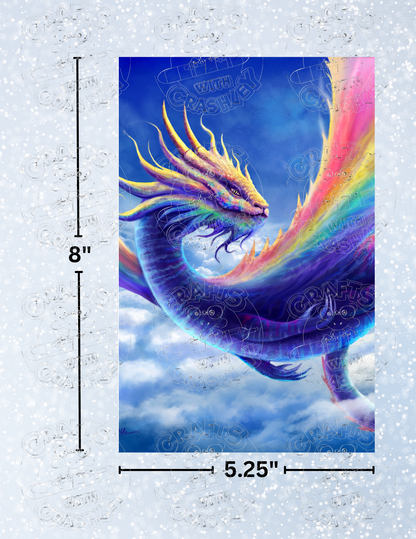 "Rainbow Dragon" By ©Anthony Christou Decorative Diamond Painting Release Papers