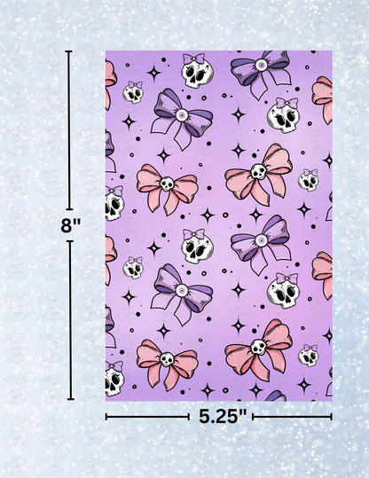 "Skulls N Bows" Decorative Diamond Painting Release Papers