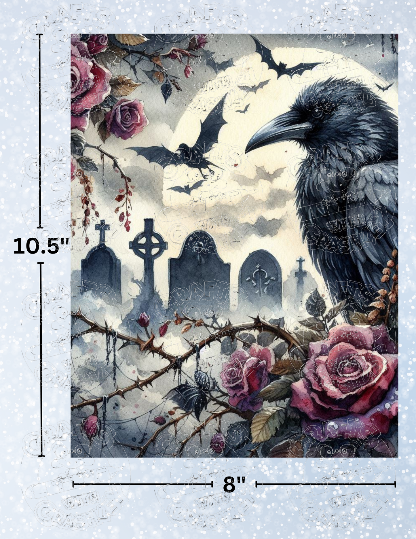 "Gothic Graveyard" Premium Decorative Release Papers for Diamond Painting