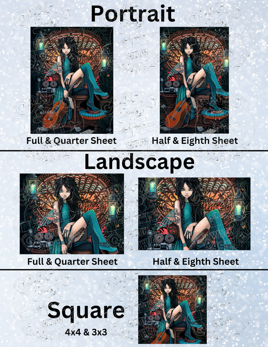 "Aria" by ©Myka Jelina Premium Decorative Release Papers for Diamond Painting