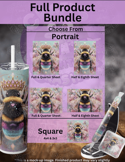 "Her Majesty Bee" by ©Cocomarshmallow Premium Accessories for Diamond Painting