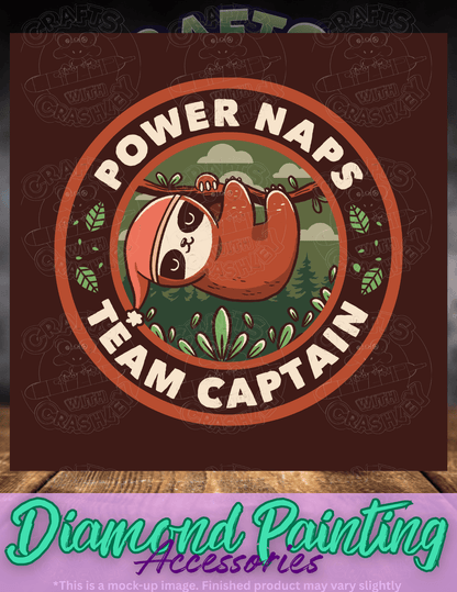 "Power Naps Team Captain" by ©Tobe Fonseca Premium Accessories for Diamond Painting