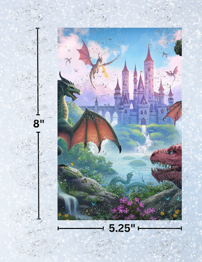 "Dragon Castle" by ©JoJoes Art Decorative Diamond Painting Release Papers