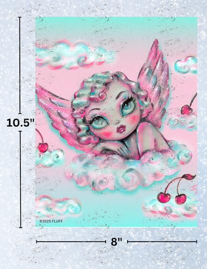 "Cherry Angel" by ©Miss Fluff Premium Decorative Release Papers for Diamond Painting