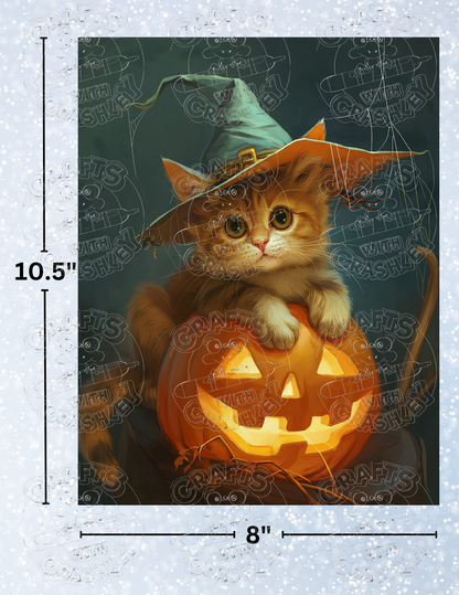 Product Bundle "Kitten on a Jack-O-Lantern" by ©Auclair Studio