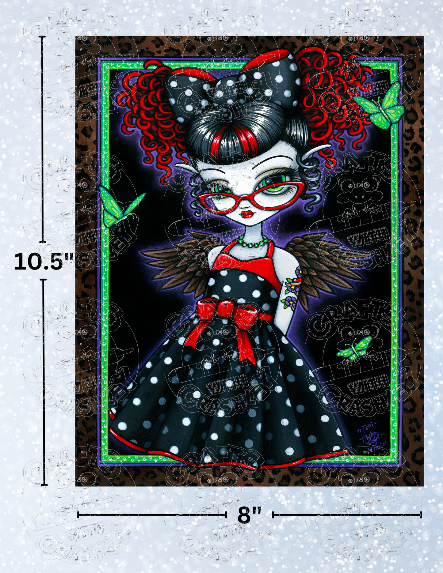 "Minikin Toni" by ©Myka Jelina Premium Decorative Release Papers for Diamond Painting