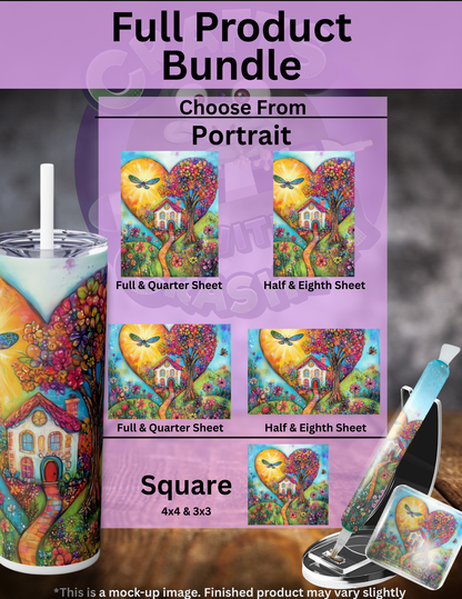 "Home Is Where the Heart Is" by ©Cocomarshmallow Premium Accessories for Diamond Painting