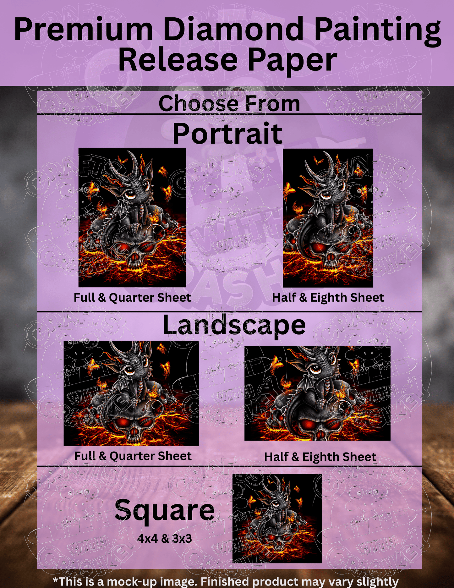 "Descendant of the Volcano" by ©Sarah Richter Premium Accessories for Diamond Painting