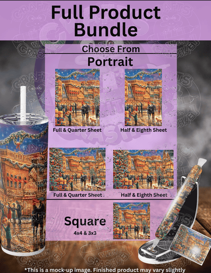 "Christmas at Town Square" by ©Chuck Pinson Premium Accessories for Diamond Painting