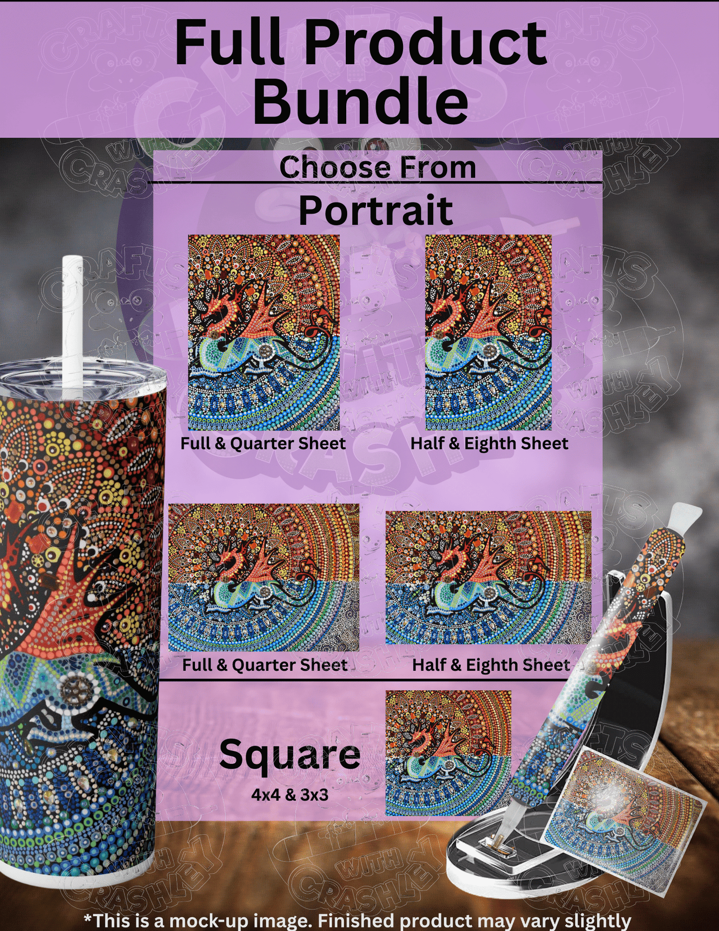 "Fire & Ice" by ©Deborah Malcolm Premium Accessories for Diamond Painting