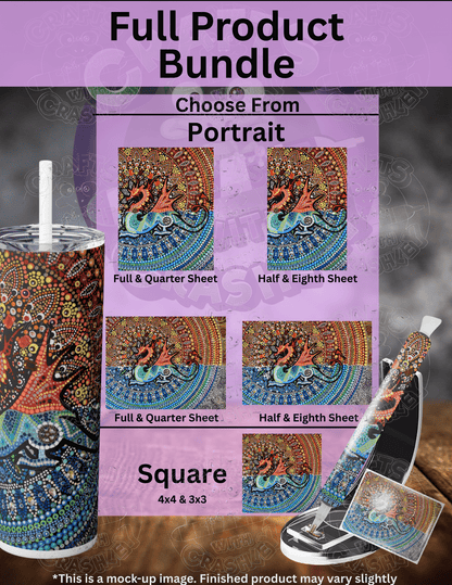 "Fire & Ice" by ©Deborah Malcolm Premium Accessories for Diamond Painting