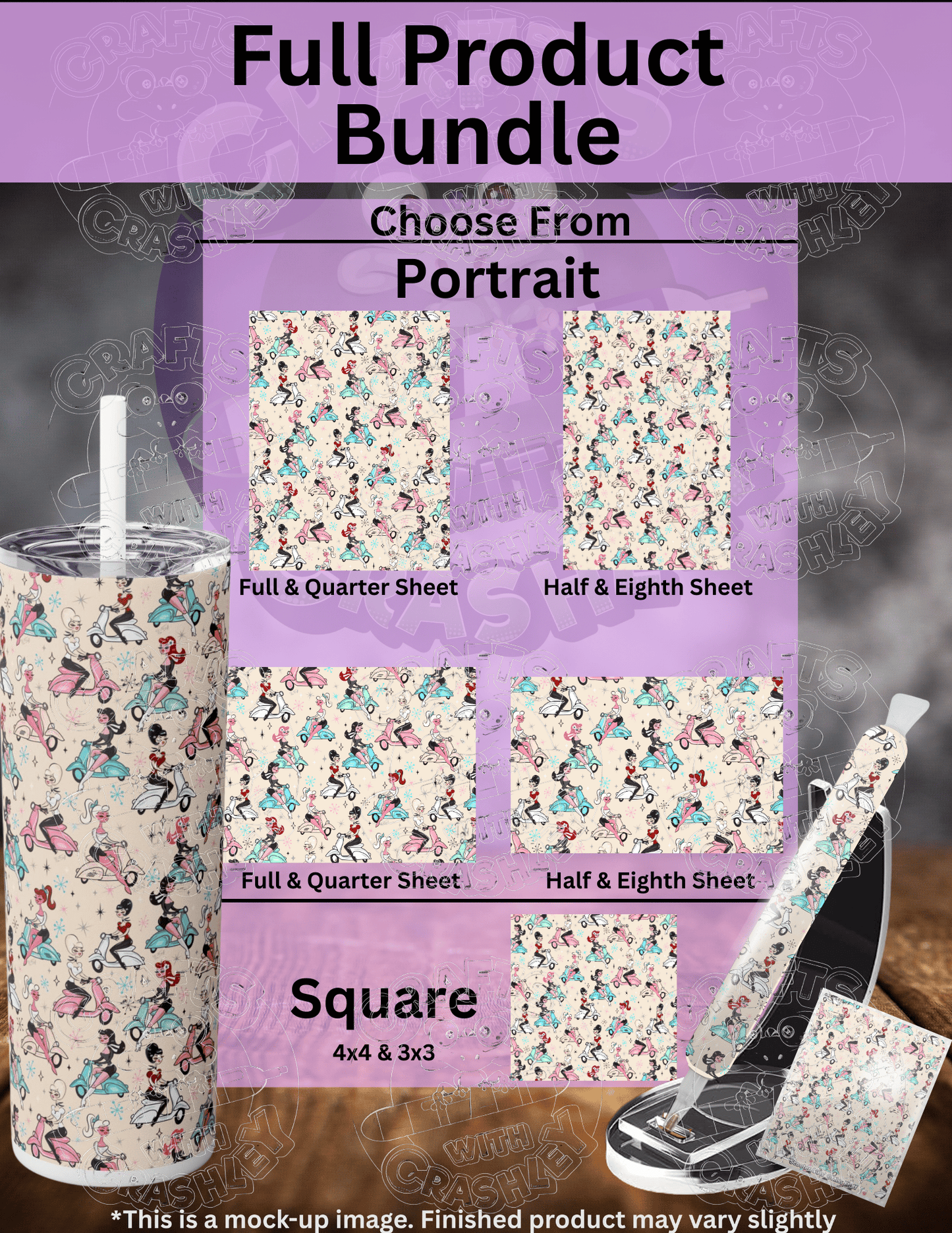 "Scooter Girls" by ©Miss Fluff Premium Accessories for Diamond Painting