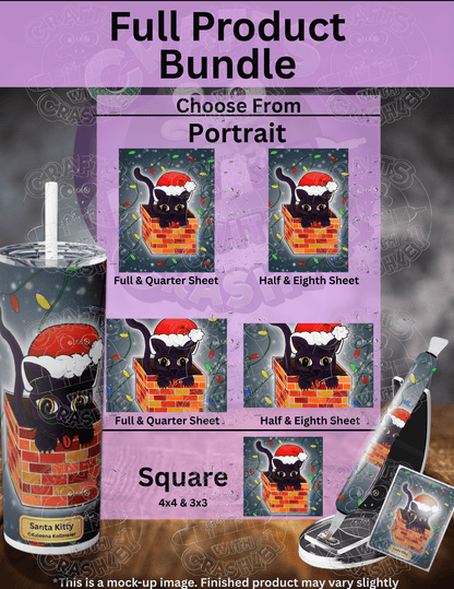 "Santa Kitty" by ©Kaleena Kollmeier Premium Accessories for Diamond Painting
