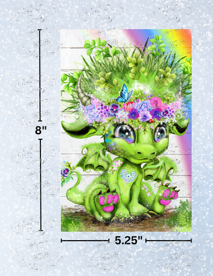 "Summer Lil Dragonz" by ©Sheena Pike Decorative Diamond Painting Release Papers