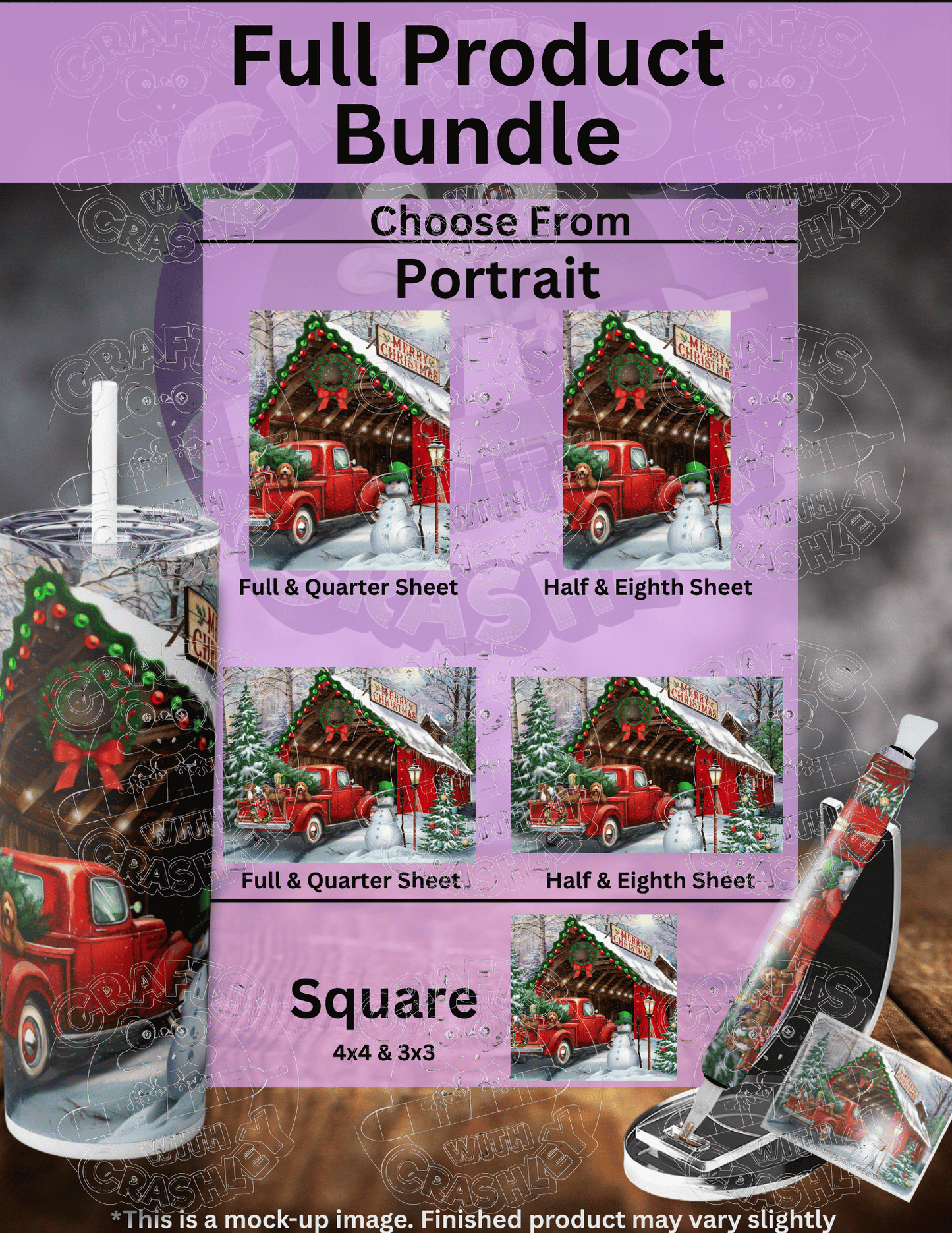 "Going Home for Christmas" by ©Tom Wood Premium Accessories for Diamond Painting