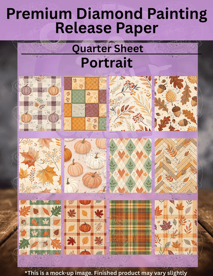 Cozy Fall Combo Pack Premium Release Paper for Diamond Painting