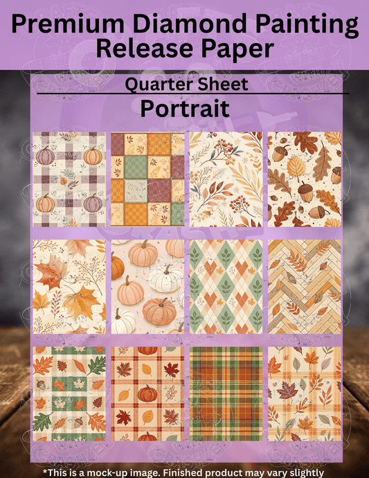 Cozy Fall Combo Pack Premium Release Paper for Diamond Painting