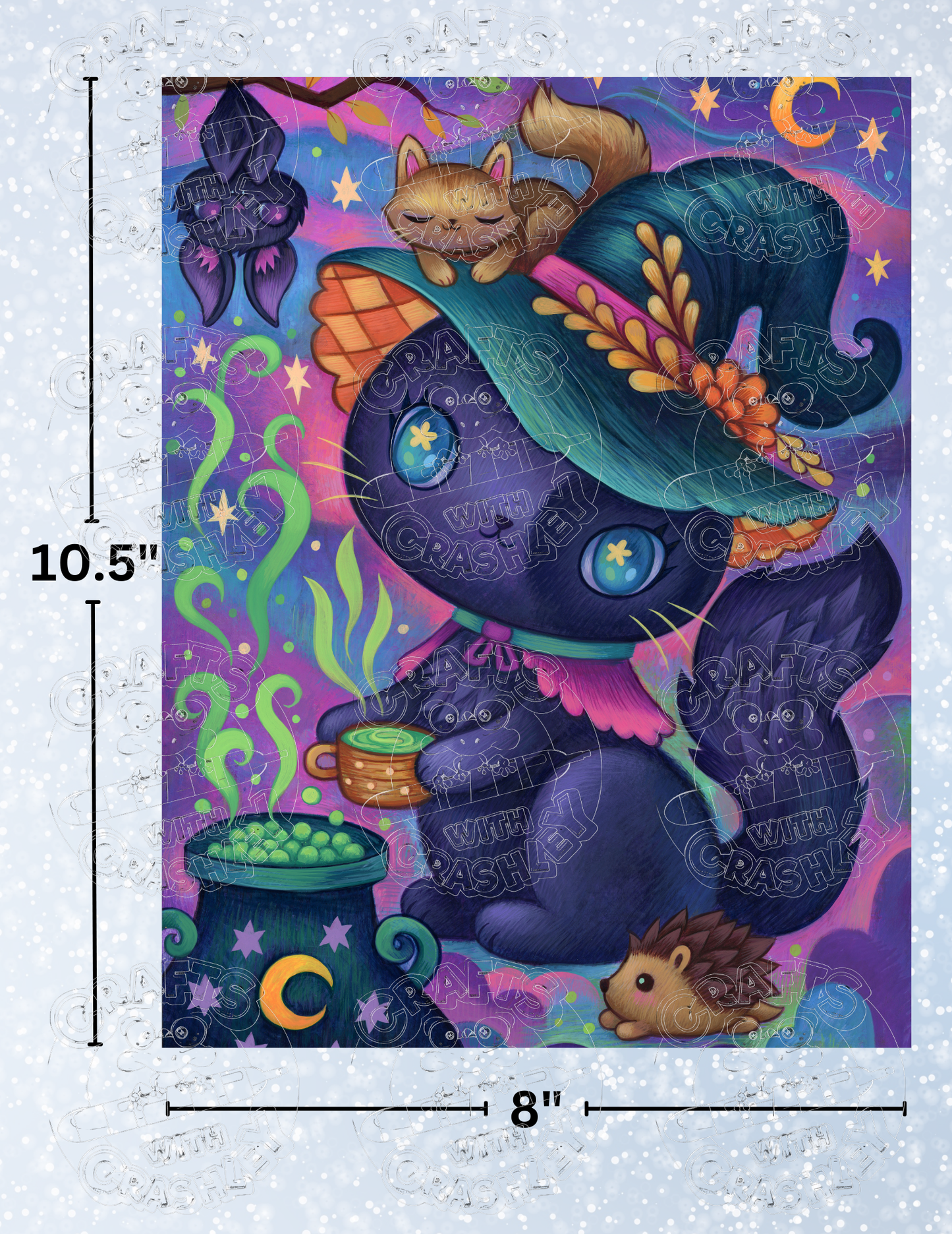 "The Witchy Kitty Brew" by ©Jeremiah Ketner Premium Decorative Release Papers for Diamond Painting