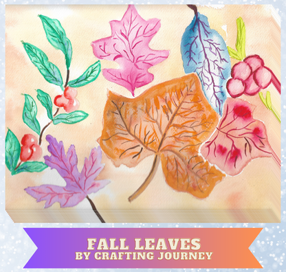 "Fall Leaves" By Crafting and Crime Daily Decorative Diamond Painting Release Papers
