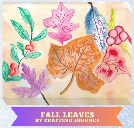 "Fall Leaves" By Crafting Journey Decorative Diamond Painting Release Papers