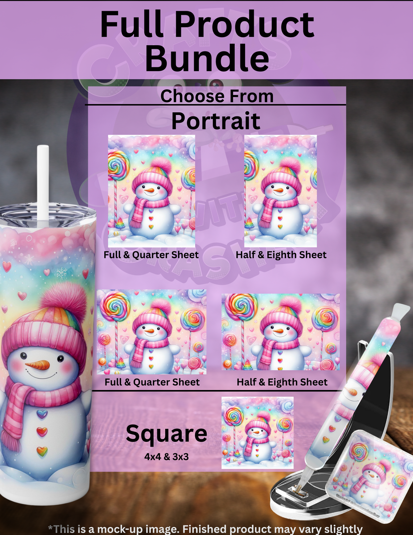 "Snowgirl" by ©Cocomarshmallow Premium Accessories for Diamond Painting