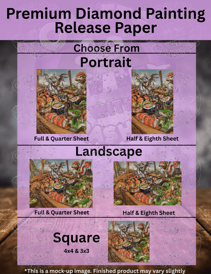 "The Sushi Rollers" by ©Christina "SixthLeafClover" Yen Premium Accessories for Diamond Painting