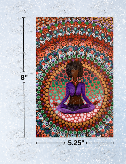 "Zendala" by ©Deborah Malcolm Decorative Diamond Painting Release Papers