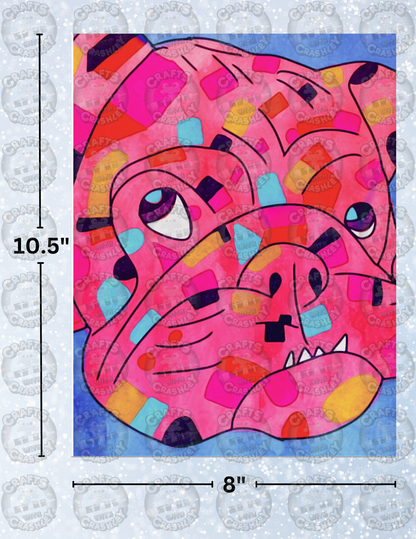 "Bertie" by ©Cheryl Carpenter Decorative Diamond Painting Release Papers