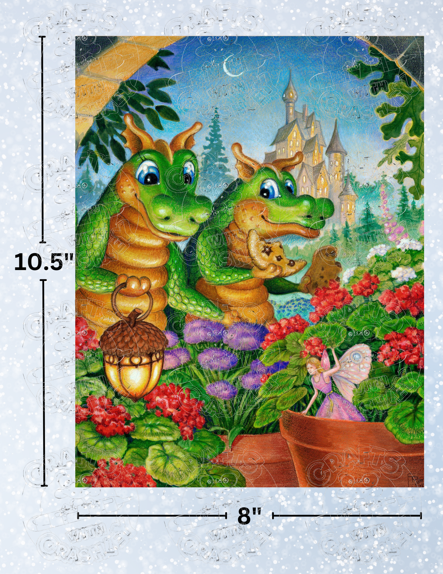 "Fairy Flowers" by ©Randal Spangler Premium Decorative Release Papers for Diamond Painting