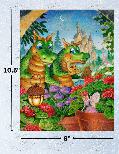 "Fairy Flowers" by ©Randal Spangler Premium Decorative Release Papers for Diamond Painting