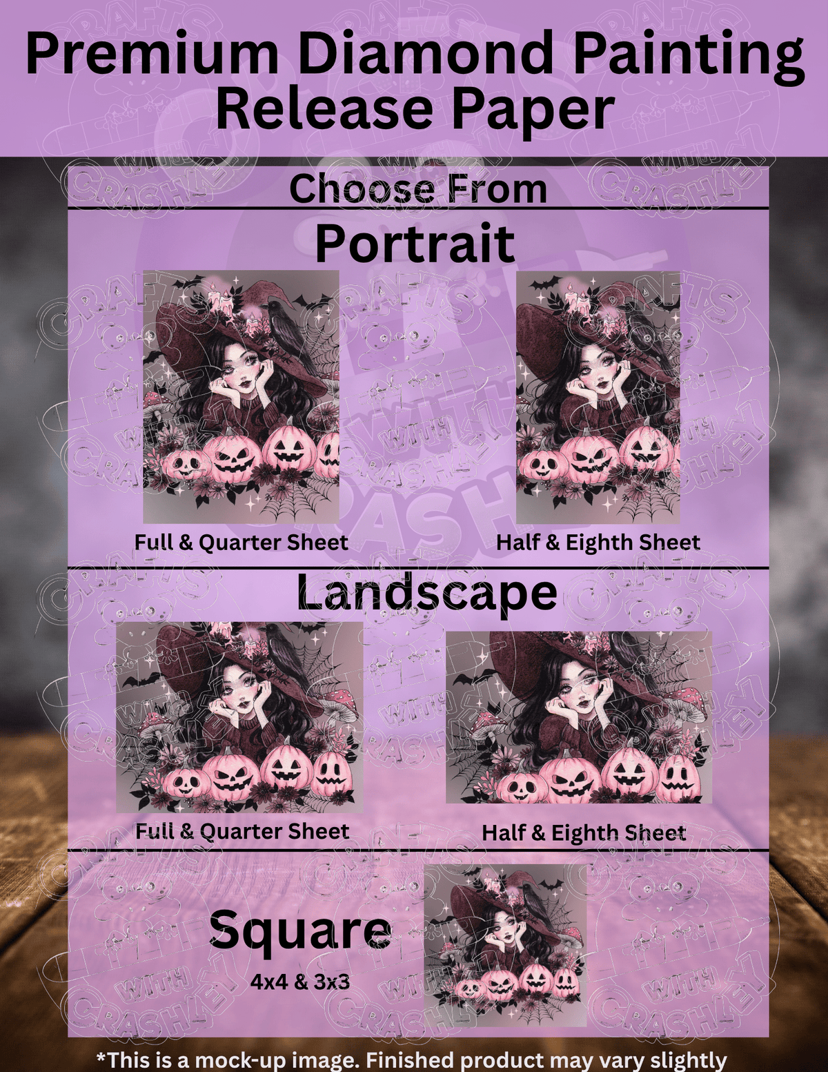"Pink Halloween" by ©Aria Illustration Premium Accessories for Diamond Painting