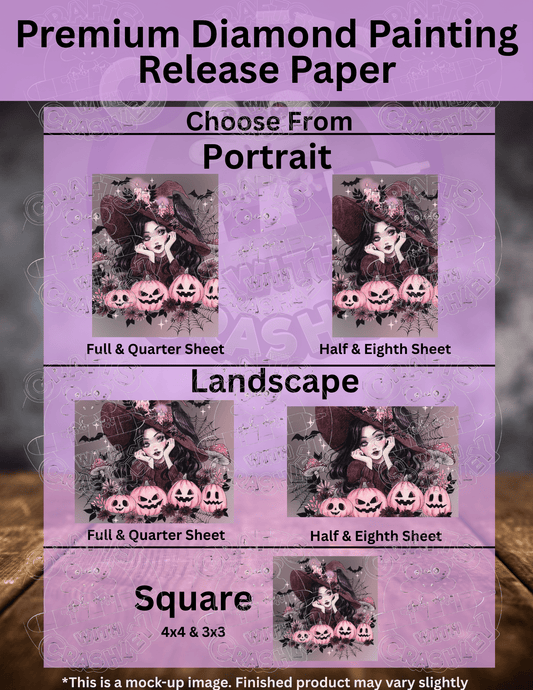 "Pink Halloween" by ©Aria Illustration Premium Accessories for Diamond Painting