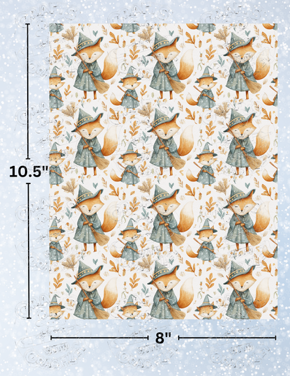 "Witchy Foxes" Premium Decorative Release Papers for Diamond Painting